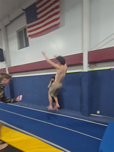 he kinda floated tho🤣 #flips | flip over