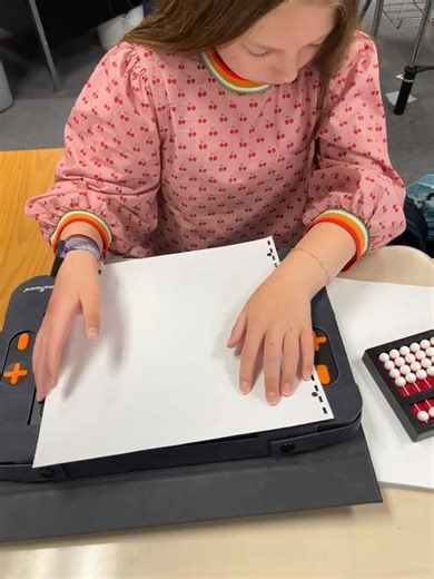 Where are my math people at! Send me some positive vibes and encouragement cause your girl is struggling over here! Lol #blindkidscan | Becca Butler