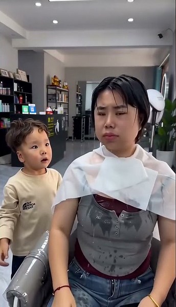 I was just trying to help Mommy! 🚿#funnykids #toddlerlife #momandson #funnyfamily