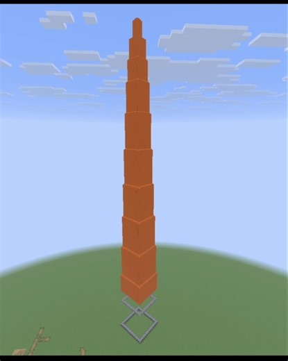 Minecraft BIGGEST Cobblestone Tower HACK 🤯 #minecraft #short #like