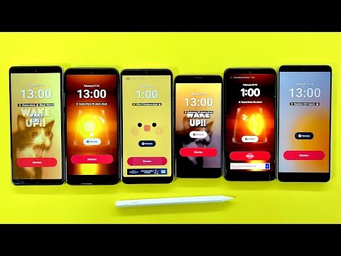Alarm Clocks on Realme C67 + Redmi Note 10S + Samsung S9 + ViVo Y16 + BlackView Shark 8 + Redmi N9S