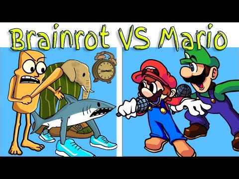 FNF Italian Brainrot All Phases VS Mario All Phases Sings Pony Girl | FNF MODS
