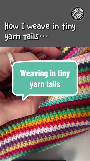 Neatly Weaving in Tiny Yarn Tails for Crochet