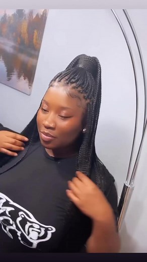 8.2K views · 253 reactions | Let’s bring back that “Poetic look”  #trending #braidideas #viral #neatbraids #qualitywork #protectivestyles #naturalhair #longhair #braids #feedinbraids #individuals #naturalhairstyles #cornrowstyles #free #phillyhairstylist #phillyhair #phillyhairbraider #Phillybraids #feedinbraids #hairstyles #stitchbraid #naturalhairstyles #fyp #foryou | Braids & Things LLC | Facebook
