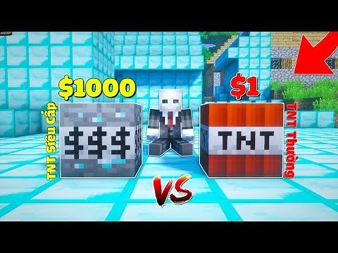 CÁCH TẠO RA TNT SIÊU CẤP $1000 BIẾN CẢ THẾ GIỚI THÀNH KIM CƯƠNG TRONG MCPE | Thử Thách SlenderMan