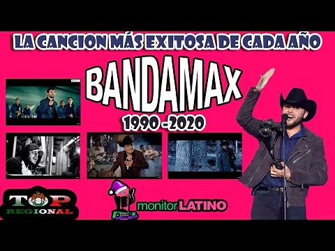 La Canción Más Exitosa de Cada Año Bandamax (1990 - 2020)