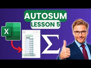 How To Use AutoSum In Excel in Few Seconds! (Beginner Tutorial)