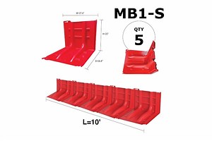 10ft Long Mayim Flood Control Barrier — Garrison Flood Control