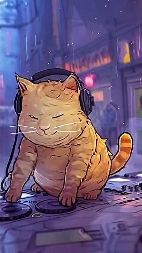 DJ Cat Goes Wild on the Turntable 🎧🔥 | Funny Cat DJ Dance Short