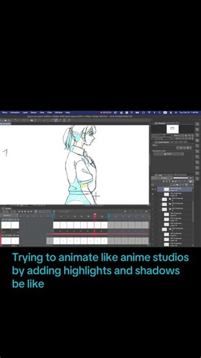 Trying to make an anime portfolio #animation #anime