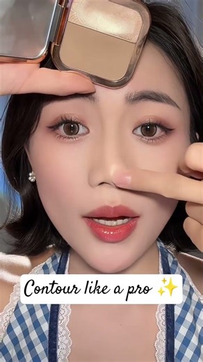 Simple contouring and highlighting makeup tutorial, beauty tips, makeup tips #beauty #makeup #shorts