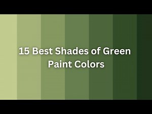 15 Best Shades of Green Paint Colors {Color Codes}