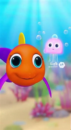 F for Fish 🐟 |Fish live in water and breathe with gills #abclearning #kidslearning #FforFish
