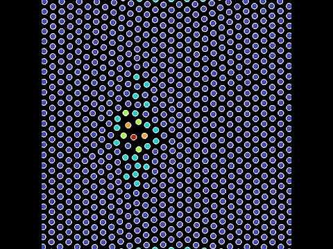 Inserting an atom in a crystal