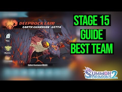 Deeprock Lair Stage 15 Guide & Best Team | Summon Dragons 2