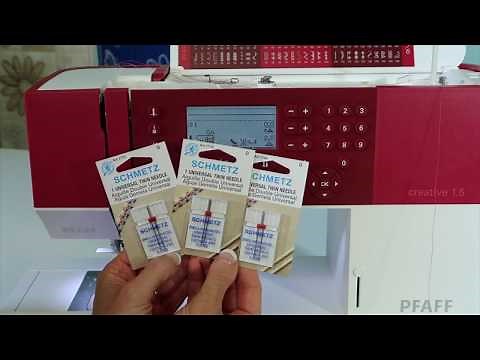 Pfaff creative 1.5 51 How to Thread a Twin Needle