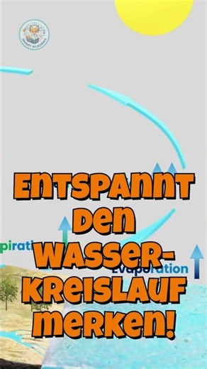 🎧📚Wasserkreislauf Lo-Fi Lernlied #shorts