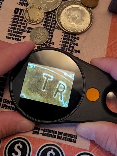 The best digital hand held microscope you can use to find rare coins. #coins #coincollecting #numismatics #money #cointok #rarecoins #errorcoins #microscope #coinmicroscope