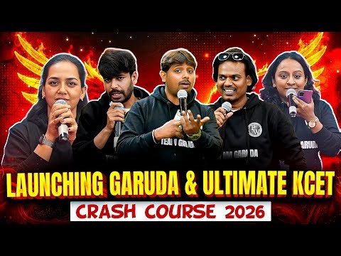 Launching Ultimate KCET Crash Course 2026 & Garuda KCET Test Series 2026🔥 | The Final Race🔥