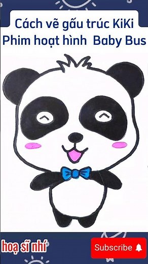 How to draw Babybus Cute Panda Kiki | cartoon Babybus| easy and simple | step by step