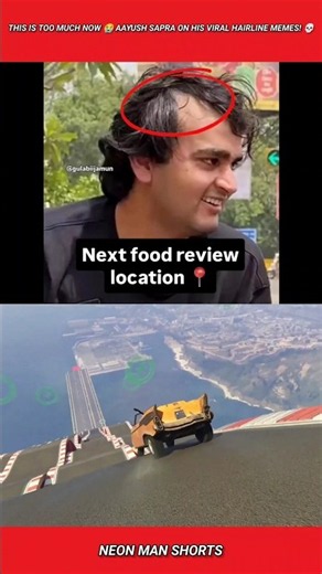 This is Too Much Now 😭 Aayush Sapra on his Viral Hairline Memes! 💀 #shorts