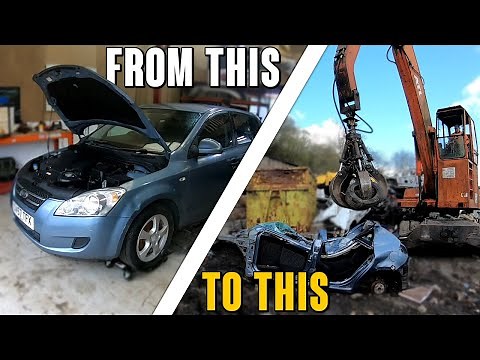FULL CAR STRIPPING (KIA CEED) & SCRAP PROCESSING!