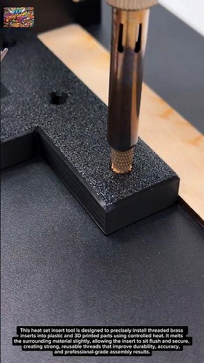 Heat Set Insert Tip / Threaded Insert Soldering Tip (Brass Heat Insert Tool)