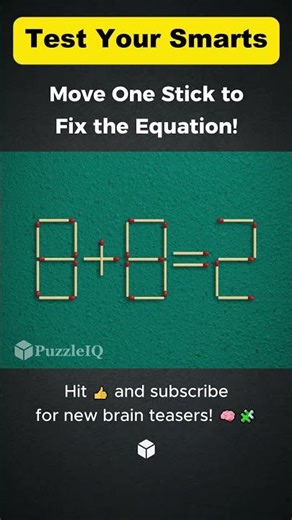 One Move Challenge! 🧩 Logic Brain Test 🔥🧠