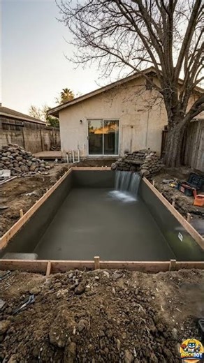 Nobody Expected THIS Backyard Transformation — Dead Grass to LUXURY POOL! 😱🏊🌅 #youtubeshorts #viral
