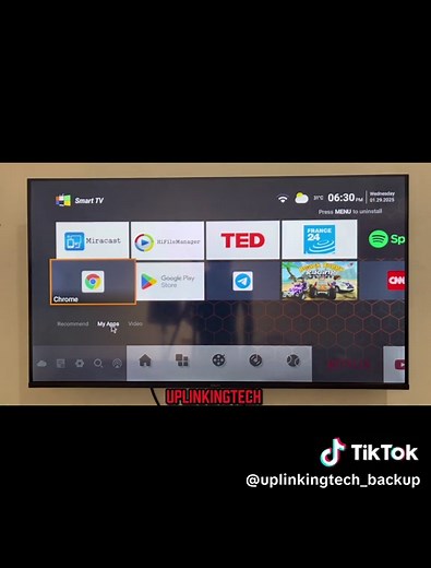 Replying to @ChiefPriest Abrantie How to download cricfytv on your android tv . #fyp #tv #smarttv #androidtv