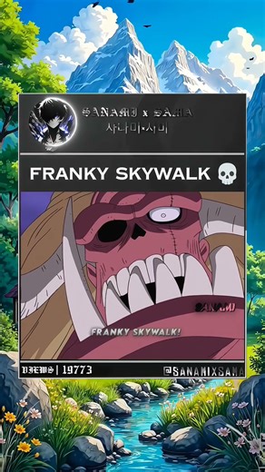 Frankyyyy skywalk ! #onepiece #anime #shorts #franky #chopper #luffy #viral #animeedit #phonk #short
