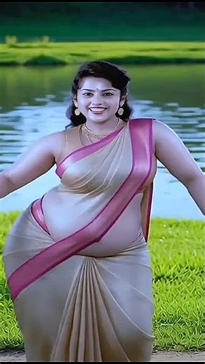 A very beautiful woman is dancing on the riverbank#viral#tranding#beautu#shorts