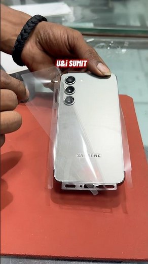 Samsung Galaxy s23 full body protection how to apply screen protector #shortvideo #tempered