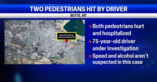 2 pedestrians injured after Butte car crash