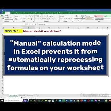 Excel Formula Not Updating? Switch This One Setting #Shorts #exceltips