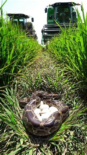 This Mother Python Won't Abandon Her Eggs #bravemama