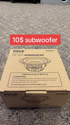 10$ cheap subwoofer #speaker #subwoofer #pyle #amazon #cheap