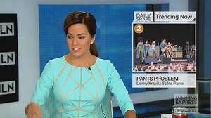 64K views · 665 reactions | The dangers of tight leather pants. Lenny Kravitz is trending this morning after accidentally flashing fans when his pants split on stage! | Morning Express with Robin Meade | Facebook