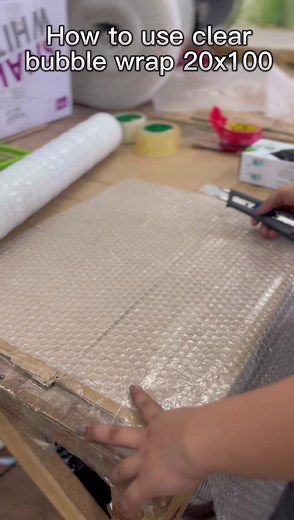 How to use clear bubble wrap 20x100 🧻 #mammonitepackagingsupplies | Mammonite Packaging Supplies