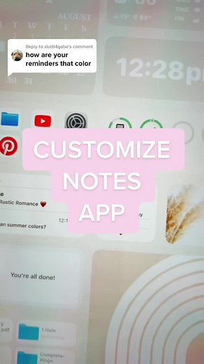 How to Customize Notes App Color: Widget Tutorial