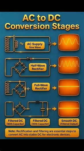 AC to DC Conversion Explained!⚡ | Easy Animation | Electrical Basics