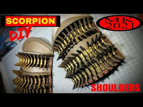Scorpion Mortal Kombat 2021 cosplay pauldron shoulder armor DIY build