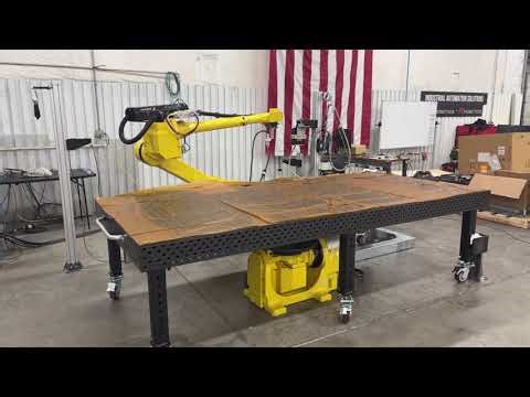 Robotic dispensing system, includes plasma surface preparation and UV-cured dispensing.