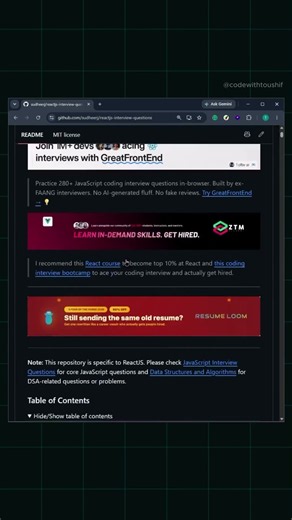 I Wish I Knew These 3 GitHub Repos Sooner 🧠 #softwareengineer #coding #webdev