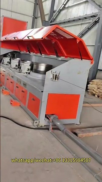 Automatic straight line wire drawing machine #wiredrawingmachine #straightline #machine