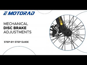 How to adjust the e-bike mechanical disc brakes | Step-by-step guide