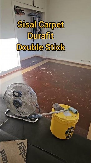 Sisal Carpet fitting _ Durafit Sisal and Underlay installation _ Double Stick method #Durafit #Sisal
