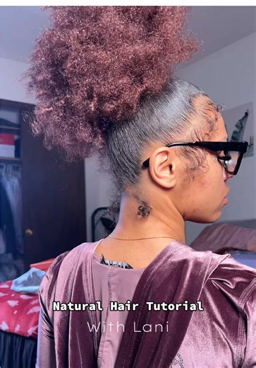 Slick Back Ponytail Tutorial for Natural Hair
