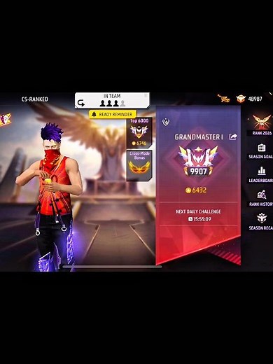 😇 free fire Max | BR rank change & Master complete 😇| shot video 📸 ||#freefire #shorts #viral ||