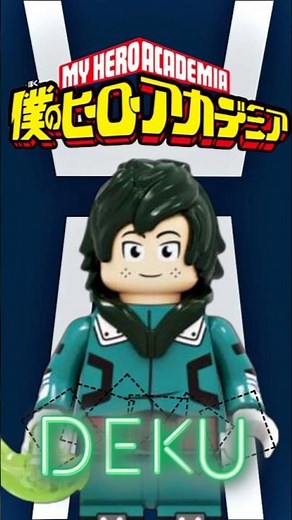 LEGO MY HERO ACADEMIA 僕のヒーローアカデミア IZUKU MIDORIYA DEKU 緑みどり谷や出いず久くデク | KOPF KF1345 #shorts #mha #デク